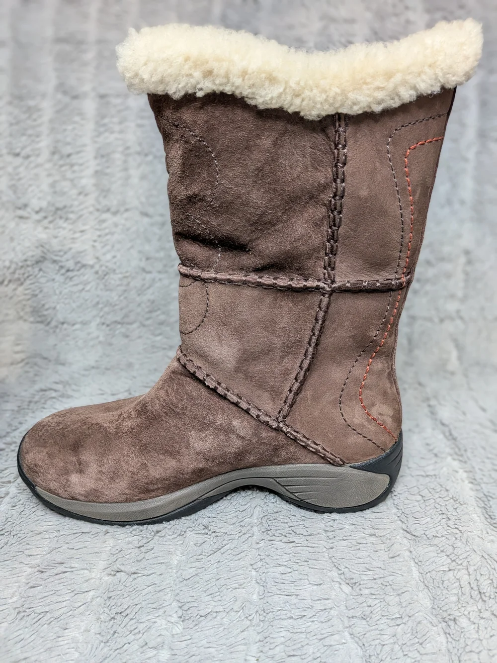 Merrell Women's Brown Suede Shearling-Lined Winter Boots Women's Size 5